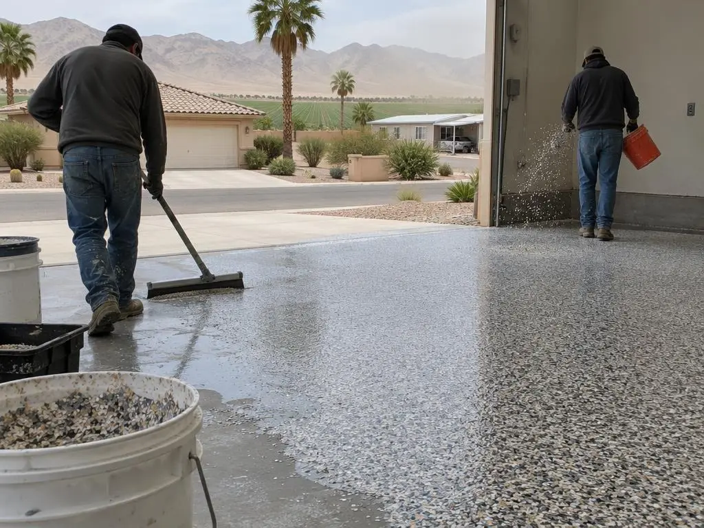 Epoxy Flake Floors in Yuma, AZ